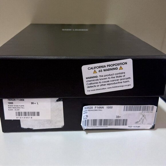 NIB Authentic Saint Laurent Black Frankly 115 Satin Peep Pump Sandals - Picture 8 of 16